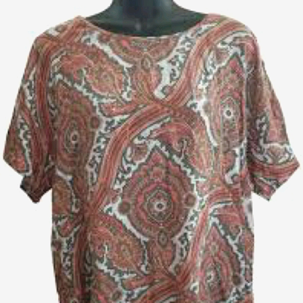Michael~Michael Kors Paisley Boho Blouse